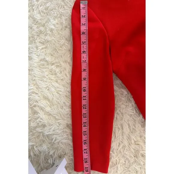 J Crew Women's Sz 00 Red Orange Lined Zipper Accent Shift Dress #0263 - Picture 12 of 13